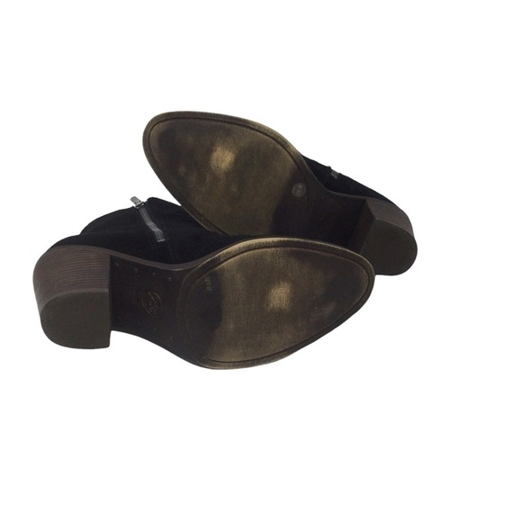 Lucky Brand Eleanor Suede Leather Embroidered Booties Boots - Picture 9 of 10